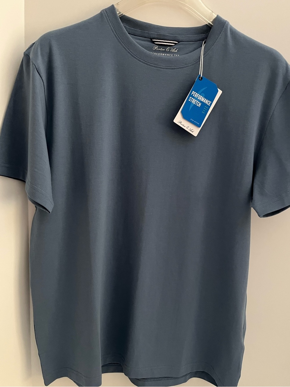 Porter & Ash 95% Cotton 4-way Stretch Short Sleeve Crew Neck Casual Top/Tshirt